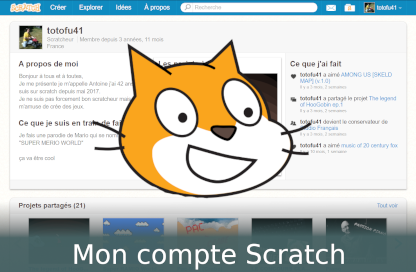 Mon compte Scratch